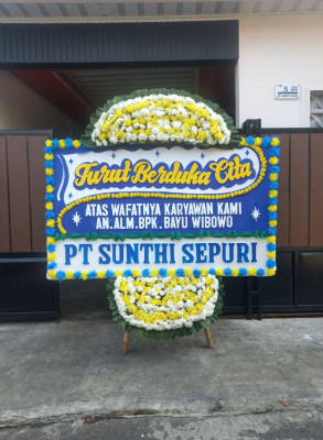 Papan Bunga Duka di Kotobangun